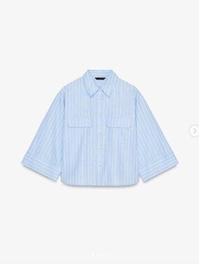 ZARA -  SHORT OXFORD SHIRT - NWT